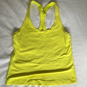Yellow (vibrant) align tank, size 8.